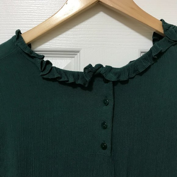 Ellos Soft Earthy Green Blouse 18 - Picture 4 of 4